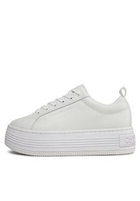 Calvin Klein Jeans Sneakersy Bold Flatf Low Laceup Lth In Lum YW0YW01309 Biały. Kolor: biały #6