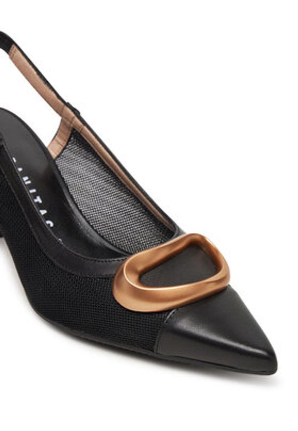 Hispanitas Sandały Nova HV253957 Czarny. Kolor: czarny. Materiał: skóra