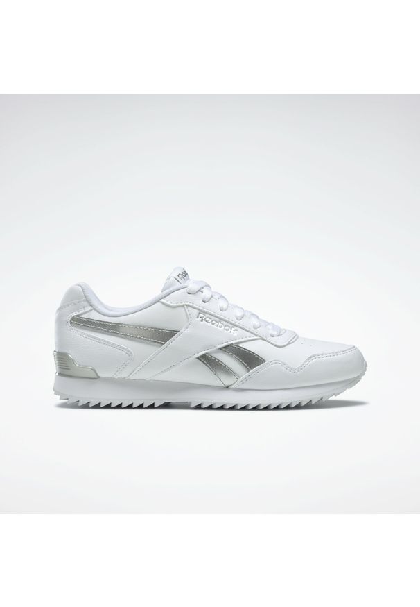 Buty Kobieta Reebok Royal Glide Rplclp biały. Okazja: na co dzień. Kolor: wielokolorowy, szary, biały. Model: Reebok Royal. Sport: turystyka piesza