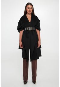 Elisabetta Franchi - Płaszcz ponczo damski wełniany ELISABETTA FRANCHI. Materiał: wełna #4