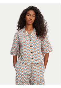 Quiksilver Koszula Dad Crop Fit EQWWT03144 Kolorowy Relaxed Fit. Materiał: bawełna. Wzór: kolorowy