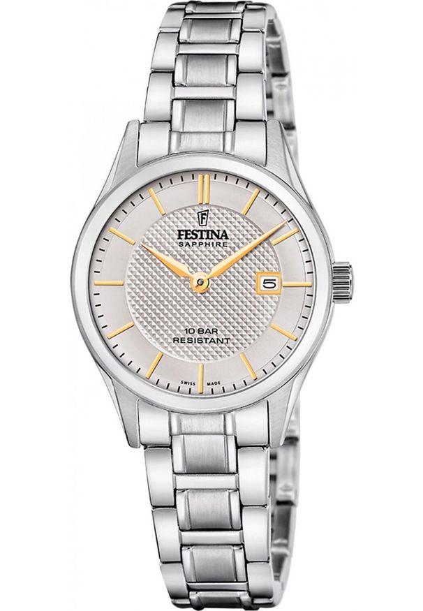 Zegarek męski Festina F20068-4 srebrny. Kolor: srebrny