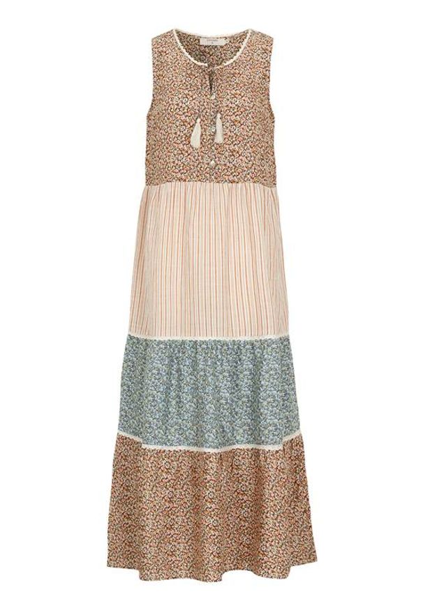 Cream Wzorzysta sukienka z wiskozy Tallis we wzory female ze wzorem 38. Materiał: wiskoza. Długość rękawa: bez rękawów. Wzór: aplikacja, koronka