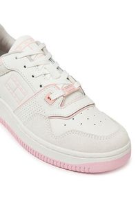 Tommy Jeans Sneakersy Tjw Retro Basket Washed Suede EN0EN02773 Biały. Kolor: biały. Materiał: skóra #5
