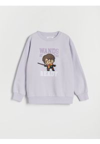Reserved - Bawełniana bluza Harry Potter - lawendowy. Kolor: fioletowy. Materiał: bawełna