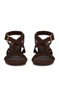 Gino Rossi - GINO ROSSI Sandały EO-124943 Brązowy. Kolor: brązowy. Materiał: skóra, zamsz #3