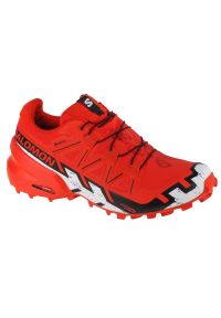 salomon - Buty do biegania Salomon Speedcross 6 Gtx M 417390 czerwone. Zapięcie: sznurówki. Kolor: czerwony. Materiał: tkanina, syntetyk. Szerokość cholewki: normalna. Model: Salomon Speedcross