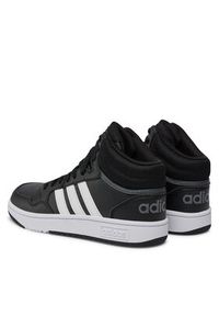 Adidas - adidas Sneakersy Hoops 3.0 Mid K GW0402 Czarny. Kolor: czarny. Materiał: skóra #2