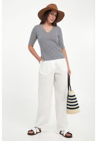 Weekend Max Mara - T-shirt damski lniany Opzione WEEKEND MAX MARA. Materiał: len #2