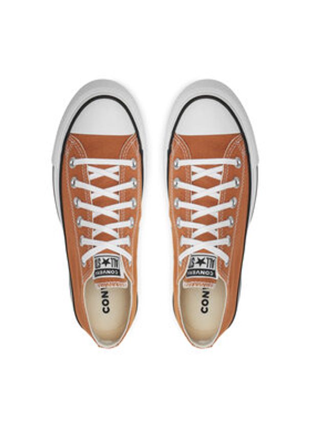 Converse Trampki Chuck Taylor All Star Lift Platform Ox A11540C Pomarańczowy. Kolor: pomarańczowy. Materiał: materiał. Obcas: na platformie