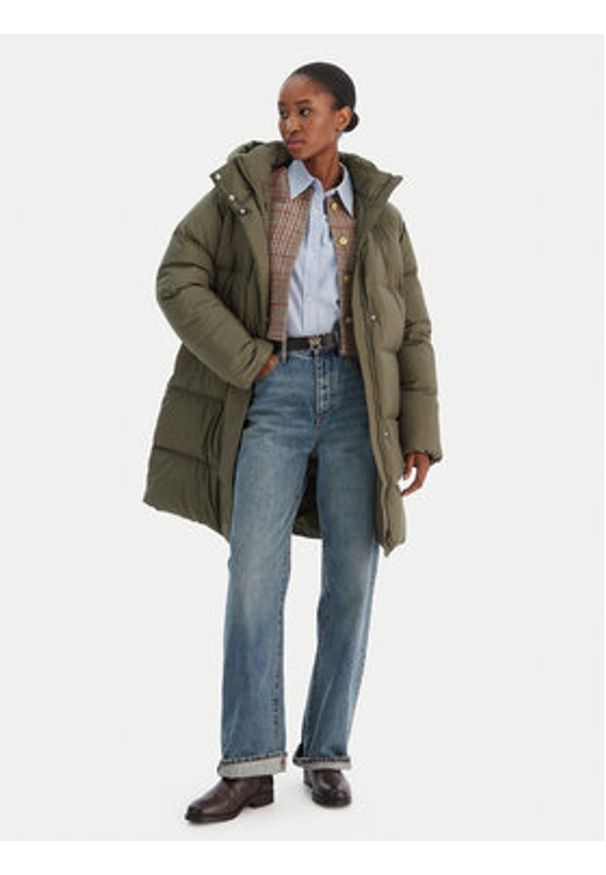 TOMMY HILFIGER - Tommy Hilfiger Kurtka puchowa Modern WW0WW46535 Zielony Regular Fit. Kolor: zielony. Materiał: syntetyk