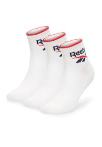 Reebok Zestaw 3 par wysokich skarpet unisex R0362-SS24 (3-pack) Biały. Kolor: biały #1