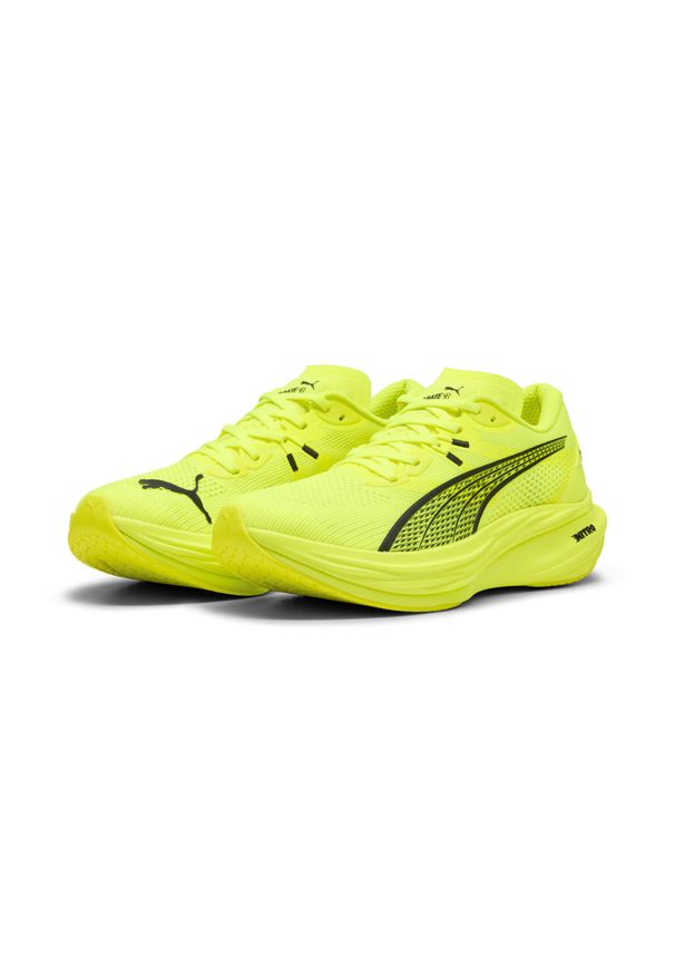 Puma - Męskie buty do biegania Deviate NITRO™ 3 PUMA Yellow Alert Black. Okazja: na co dzień. Kolor: czarny, żółty, wielokolorowy. Sport: bieganie