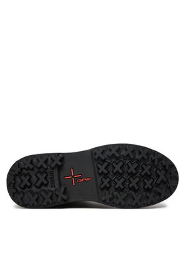 Geox Trapery D46XMB 08511 C9999 Czarny. Kolor: czarny. Materiał: skóra