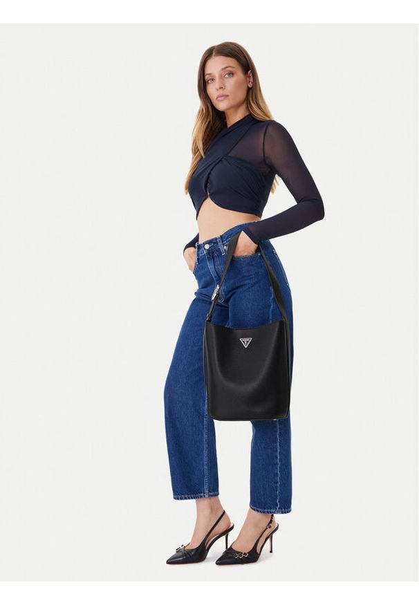 Guess Torebka HWBG69 74040 Czarny. Kolor: czarny. Materiał: skórzane