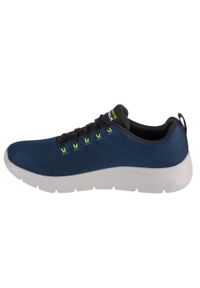 skechers - Buty sportowe Sneakersy męskie, Go Walk Flex - Vespid. Kolor: niebieski. Sport: turystyka piesza