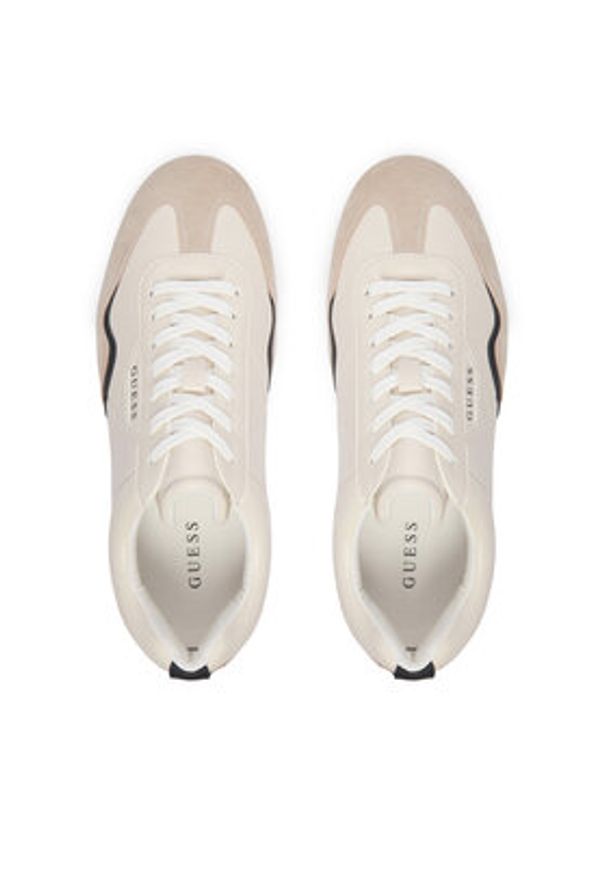 Guess Sneakersy FMPOL MELE12 Beżowy. Kolor: beżowy. Materiał: skóra