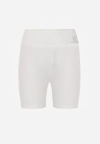 Renee - Białe Szorty Kolarki High Waist Marerila. Okazja: na co dzień. Stan: podwyższony. Kolor: biały. Długość: krótkie. Styl: sportowy, casual #2