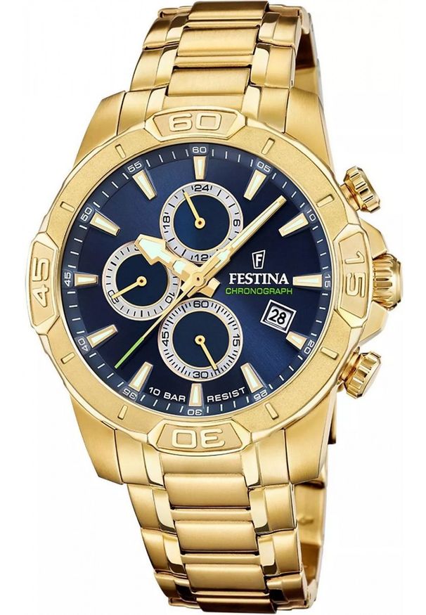 Zegarek męski Festina F20705-5 złoty. Kolor: złoty