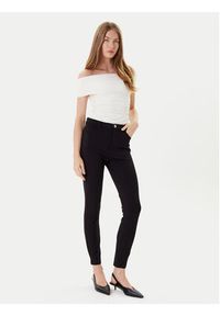 Liu Jo Spodnie materiałowe TF5129 JS182 Czarny Slim Fit. Kolor: czarny. Materiał: wiskoza #4