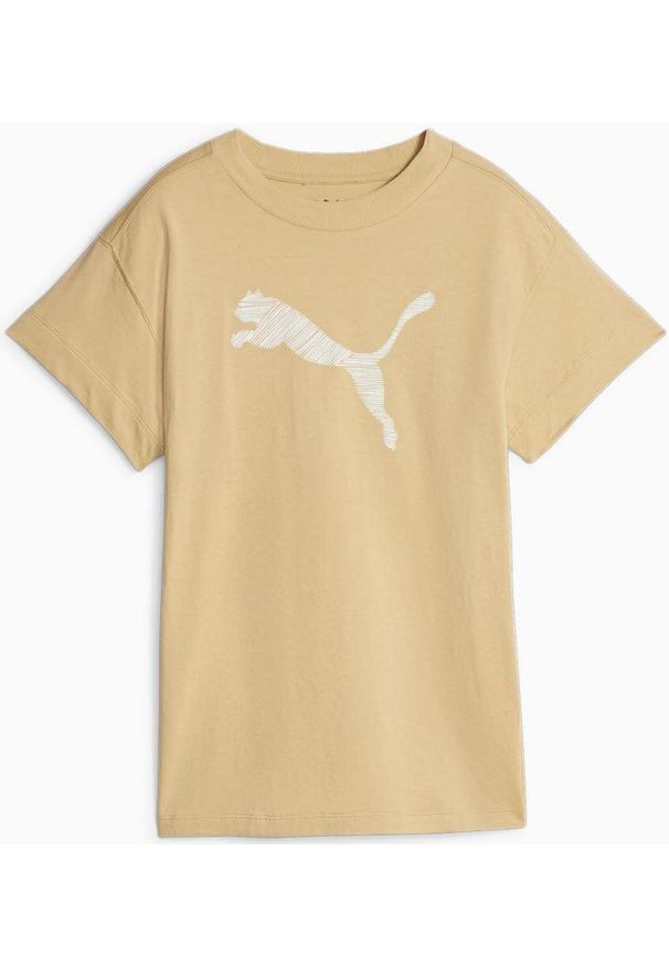 Koszulka Damska Puma Sable Duin XL - Wygoda i Styl. Kolor: beżowy. Materiał: bawełna. Sport: piłka nożna