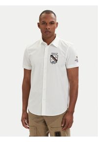 Aeronautica Militare Koszula 261CA1326UCT03288 Biały Regular Fit. Kolor: biały. Materiał: bawełna #1