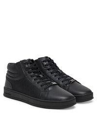 Calvin Klein Sneakersy High Top Lace Up Eyelet Jaq Mono HM0HM01816 Czarny. Kolor: czarny. Materiał: skóra #3