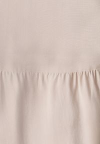 Born2be - Beżowa Wiskozowa Spódnica Maxi Rozkloszowana z Paskami Saosa. Okazja: na co dzień. Kolor: beżowy. Materiał: wiskoza. Wzór: paski. Styl: klasyczny, casual #3