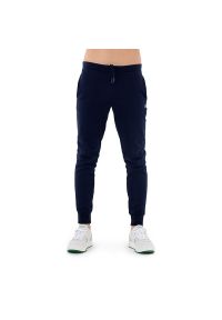 Spodnie Lacoste Tracksuit Trousers Bottom XH9624-166 - granatowe. Kolor: niebieski. Materiał: dresówka, materiał, poliester, bawełna