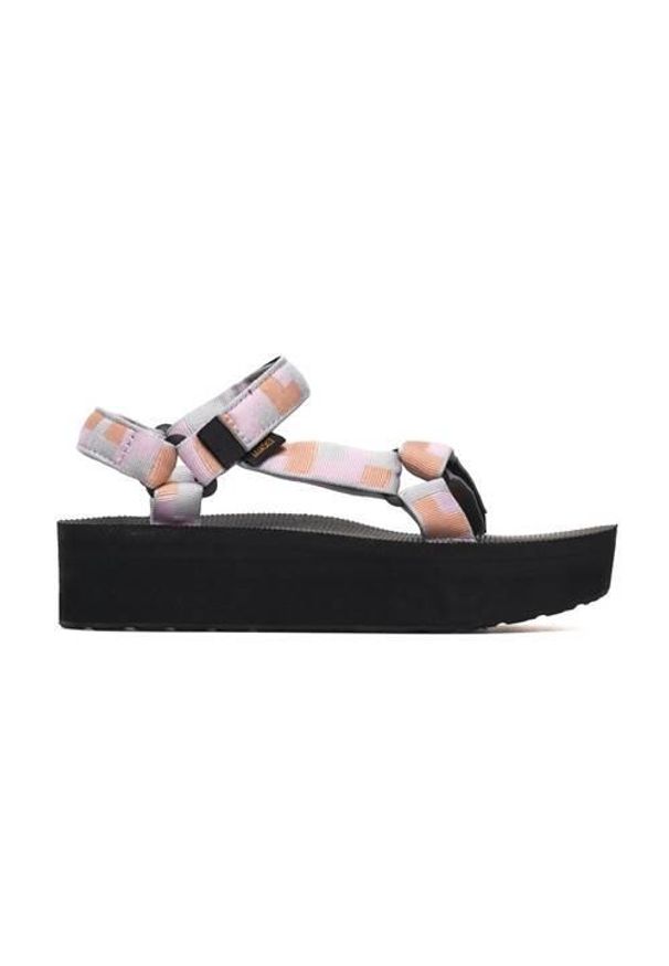 Buty do chodzenia damskie Teva Flatform Universal. Zapięcie: rzepy. Kolor: różowy. Materiał: materiał, syntetyk. Sport: turystyka piesza