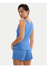 Triumph Top Mix & Match 10227215 Niebieski Regular Fit. Kolor: niebieski. Materiał: bawełna #2