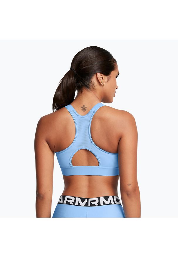 Biustonosz treningowy Under Armour HeatGear Armour High. Kolor: niebieski