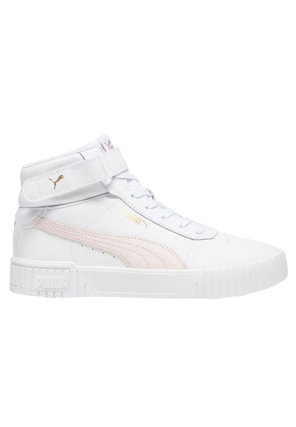 Puma - Buty Za Kostkę Womens/Ladies Carina 2.0 Leather Mid Cut. Wysokość cholewki: za kostkę. Kolor: biały. Styl: sportowy