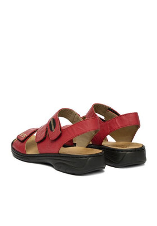 Rieker Sandały CEO-64573-33 Czerwony. Kolor: czerwony. Materiał: skóra