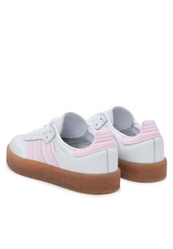 Adidas - adidas Sneakersy Sambae JQ1237 Biały. Kolor: biały. Materiał: skóra