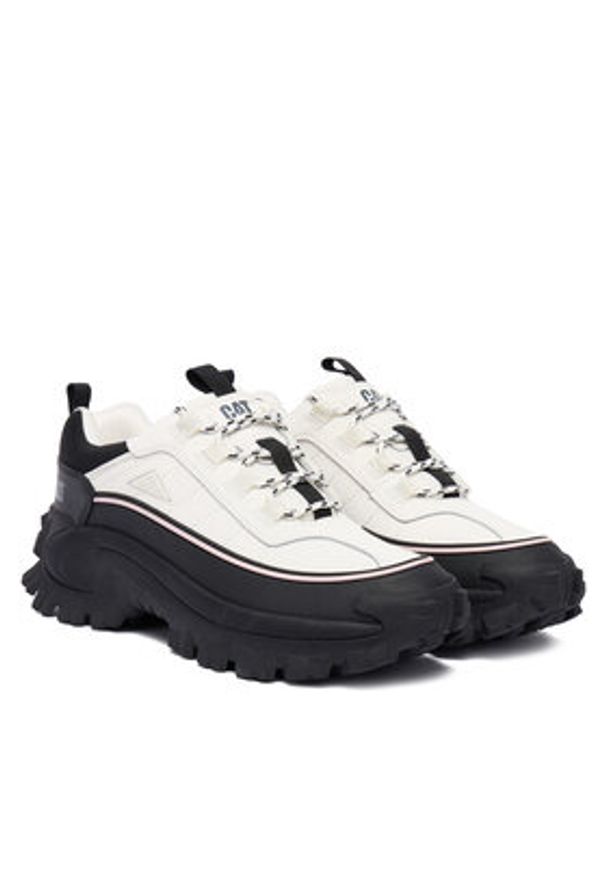 CAT Footwear Sneakersy Intruder Galosh 2.0 Low Waterproof P111557 Biały. Kolor: biały. Materiał: skóra