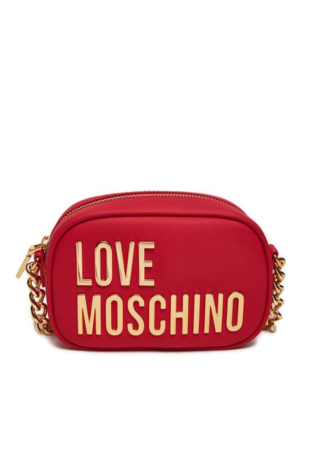 Love Moschino - LOVE MOSCHINO Torebka JC4026PP1LKD0500 Czerwony. Kolor: czerwony. Materiał: skórzane