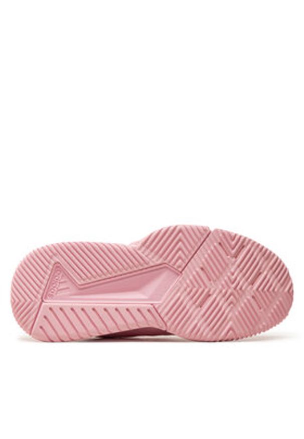 Adidas - adidas Buty halowe Court Flight JR8170 Różowy. Kolor: różowy. Materiał: skóra