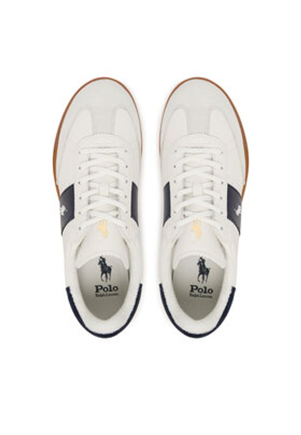 Polo Ralph Lauren Sneakersy 809973706001 Biały. Kolor: biały. Materiał: zamsz, skóra