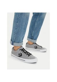 Tenisówki Converse. Okazja: na co dzień. Kolor: szary. Styl: casual, sportowy #1