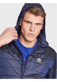 Adidas - adidas Kurtka przejściowa Padded Hooded Puffer Jacket HL9210 Niebieski Regular Fit. Kolor: niebieski. Materiał: syntetyk #8