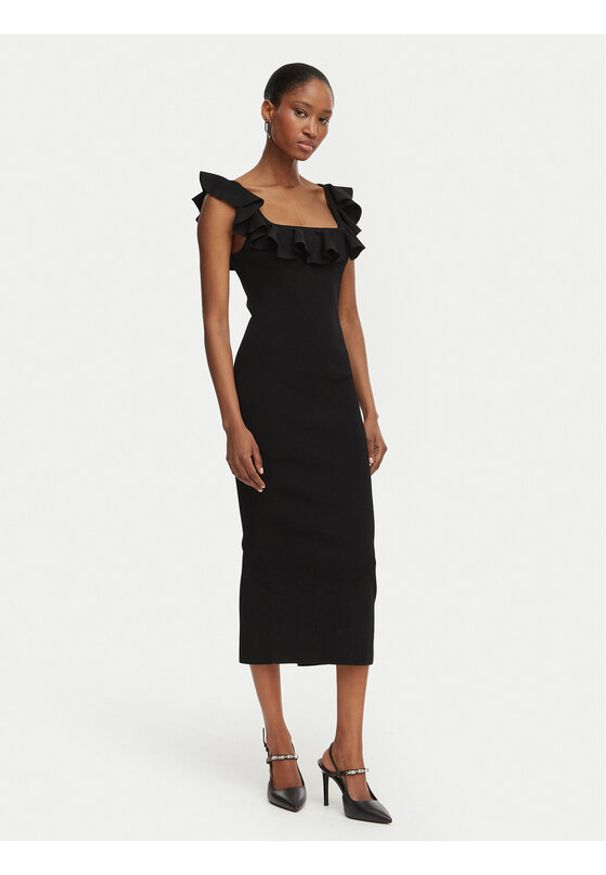 MICHAEL Michael Kors Sukienka codzienna MS683CG33D Czarny Slim Fit. Okazja: na co dzień. Kolor: czarny. Materiał: wiskoza. Typ sukienki: proste. Styl: casual