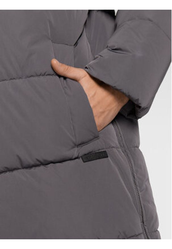 Trussardi Jeans - Trussardi Kurtka zimowa Memory 52S00742 Szary Regular Fit. Kolor: szary. Materiał: syntetyk. Sezon: zima