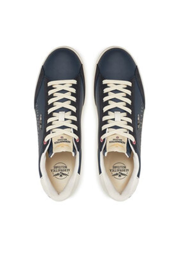 Aeronautica Militare Sneakersy 251SC306CT3385 Granatowy. Kolor: niebieski. Materiał: skóra