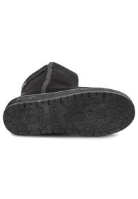 Big-Star - Czarne Śniegowce Big Star Ocieplane Botki Damskie. Okazja: na spacer. Zapięcie: bez zapięcia. Kolor: czarny. Materiał: futro, materiał, puch, syntetyk. Szerokość cholewki: normalna. Sezon: zima. Obcas: na obcasie. Wysokość obcasa: niski #6