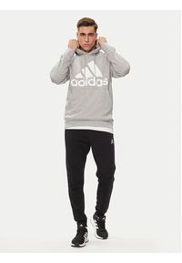 Adidas - adidas Bluza Essentials French Terry Big Logo IC9364 Szary Regular Fit. Kolor: szary. Materiał: bawełna