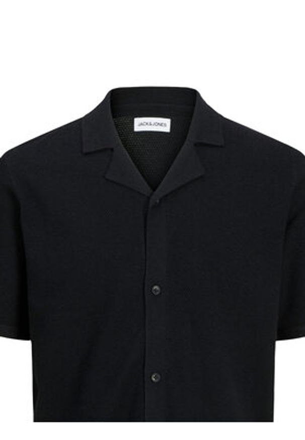 Jack & Jones Koszula Orion 12268226 Czarny Relaxed Fit. Kolor: czarny. Materiał: bawełna, syntetyk