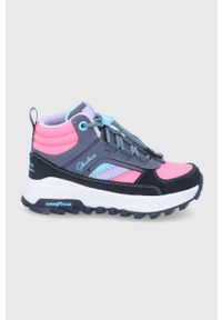 skechers - Skechers - Buty dziecięce. Nosek buta: okrągły. Kolor: różowy. Materiał: guma. Szerokość cholewki: normalna