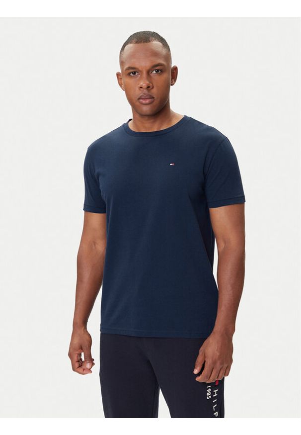 TOMMY HILFIGER - Tommy Hilfiger T-Shirt 2S87904671 Granatowy Regular Fit. Kolor: niebieski. Materiał: bawełna