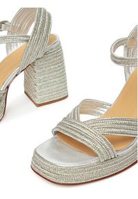Castañer Espadryle Valle/142 023116 Srebrny. Kolor: srebrny. Materiał: materiał #3